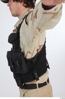 Reece Bates Contractor A pose 1 army vest upper body…